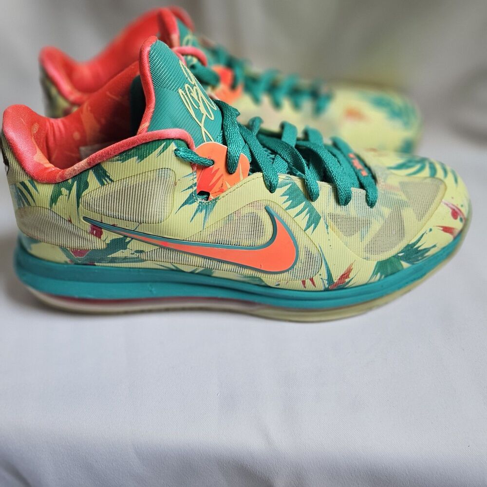Nike LeBron 9 Low LeBronold Palmer Size 9.5 Men Multicolor Summer Vibe Colorway